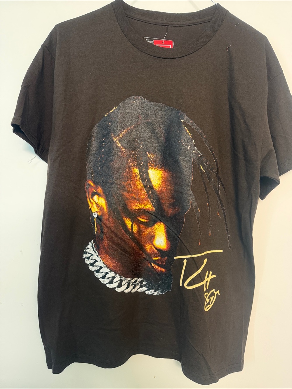 🚀🌍🚀 Travis Scott Brown Graphic Short-Sleeve Tee